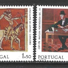 Sellos: PORTUGAL 1261/62** - AÑO 1975 - EUROPA - PINTURA
