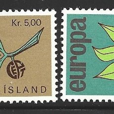 Sellos: ISLANDIA 350/51** - AÑO 1965 - EUROPA. Lote 402887829