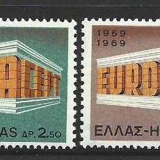 Sellos: GRECIA 982/83** - AÑO 1969 - EUROPA. Lote 402902574