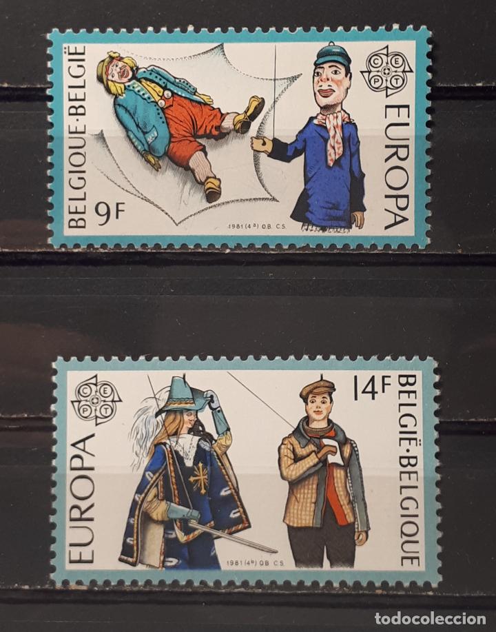 Timbres: EUROPA **. BELGICA.- A&Ntilde;O 1981. YVERT 2006/7.