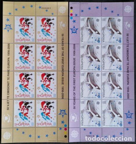 Sellos: ALBANIA 2005 - DOS HB EUROPA