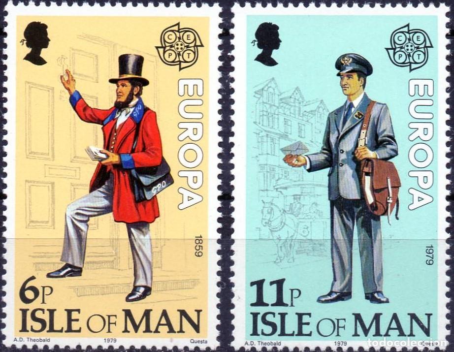 Sellos: Isle of Man serie completa a&ntilde;o 1979 yvert nr. 135/36 nueva Europa CEPT