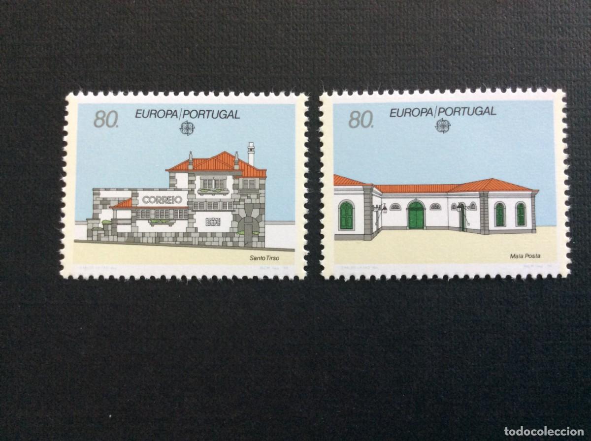Sellos: AZORES N&ordm; YVERT 399/0*** A&Ntilde;O 1990. EDIFICIOS POSTALES - Foto 1