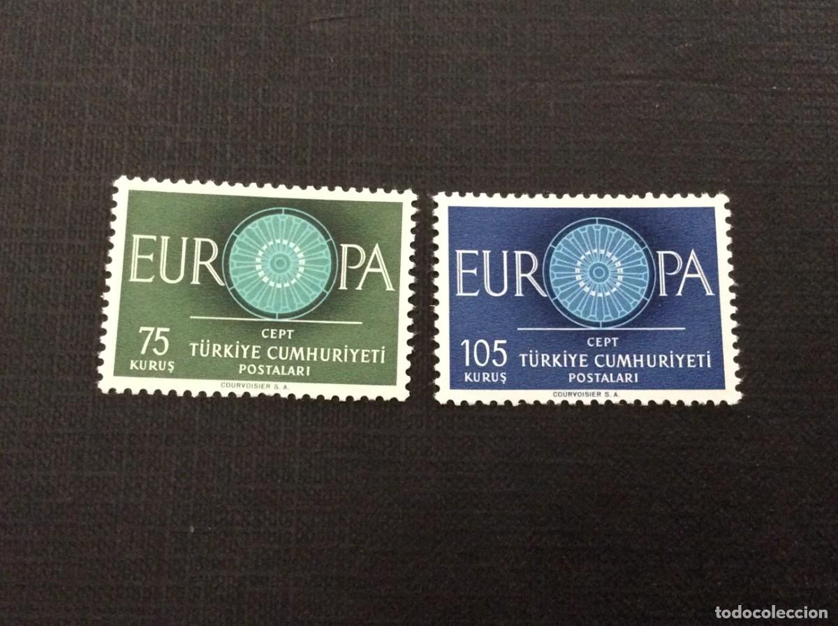 Sellos: TURQUIA N&ordm; YVERT 1567/8*** A&Ntilde;O 1960. EUROPA