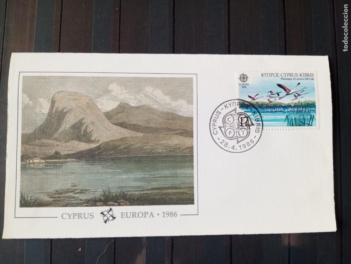 Sellos: CHIPRE, 1986, SPD ,ARTE, NATURALEZA, AVES