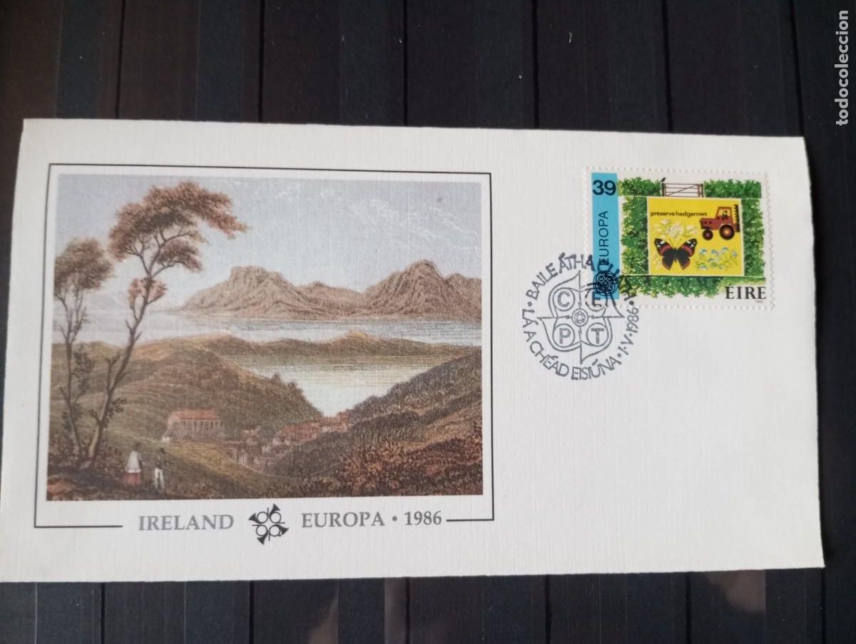 Sellos: IRLANDA, 1986, SPD ,ARTE, NATURALEZA,