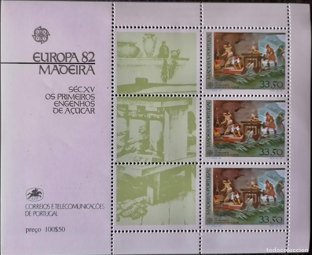 Sellos: MADEIRA 1982 - HB MOLEDOR DE AZUCAR / CEPT .