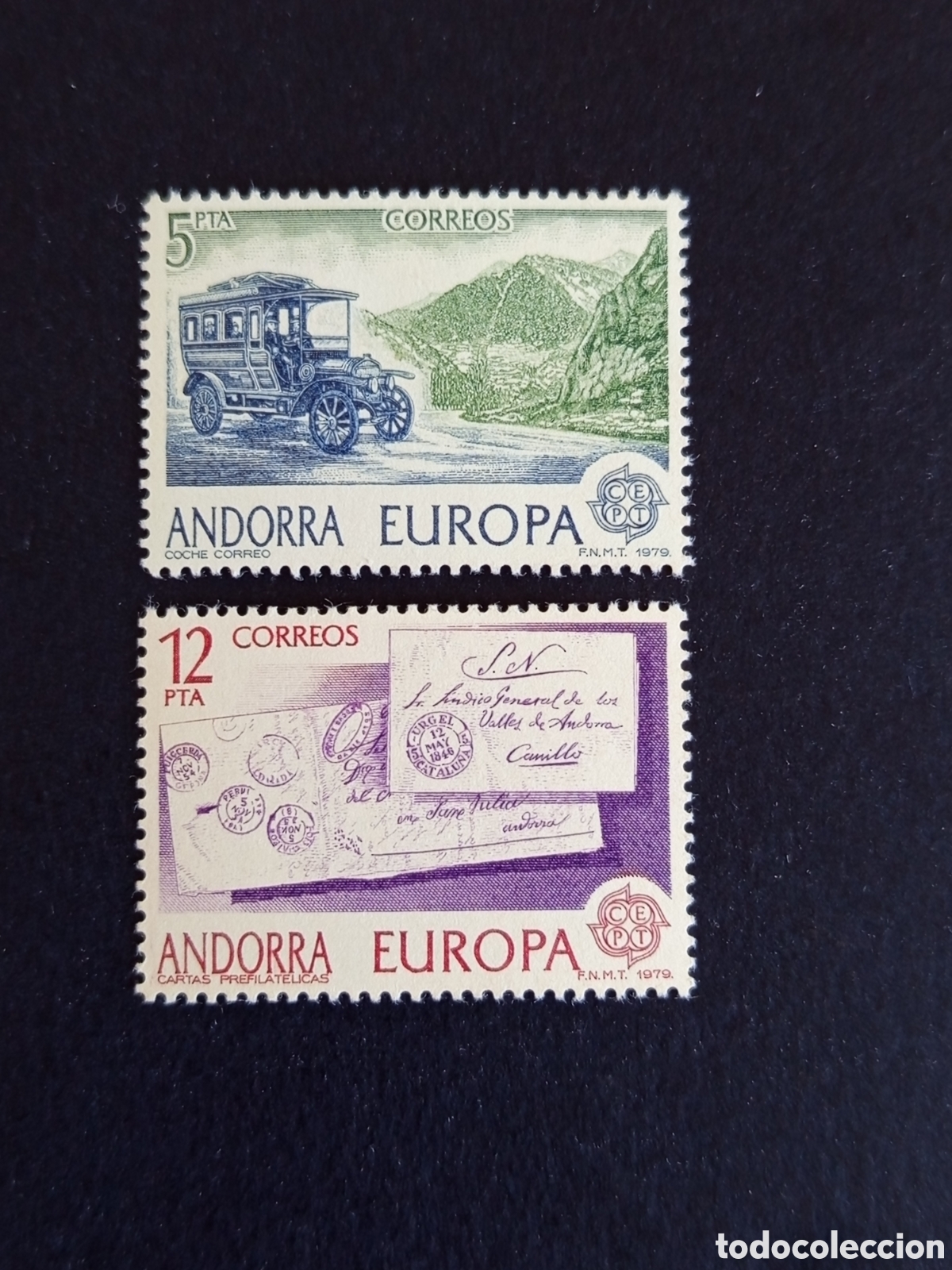 Sellos: Andorra Espa&ntilde;ola, 1979. Europa. Correo andorrano. Edifil 125/6. Serie completa. Pedido m&iacute;nimo 3 &euro;.