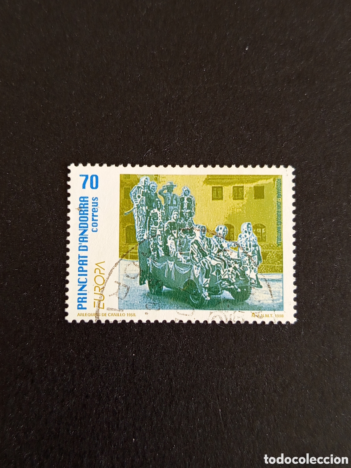 Sellos: Andorra Espa&ntilde;ola, 1998. Europa. Fiestas populares, carnaval. Ed 264. Serie Completa.Pedido m&iacute;nimo 3&euro;