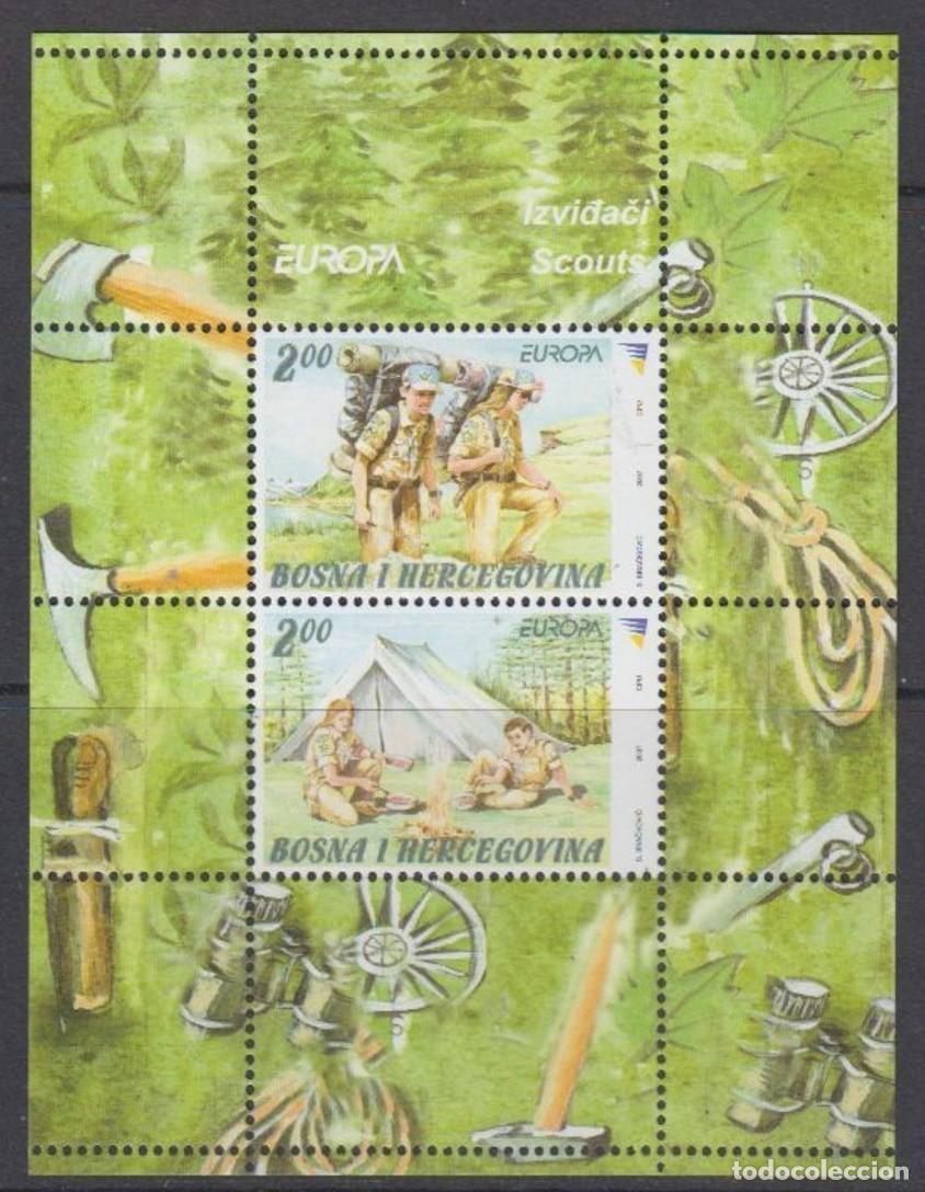 Selos: BOSNIA HERCEGOVINA 2007 - TEMA EUROPA - BOY SCOUTS - BLOCK