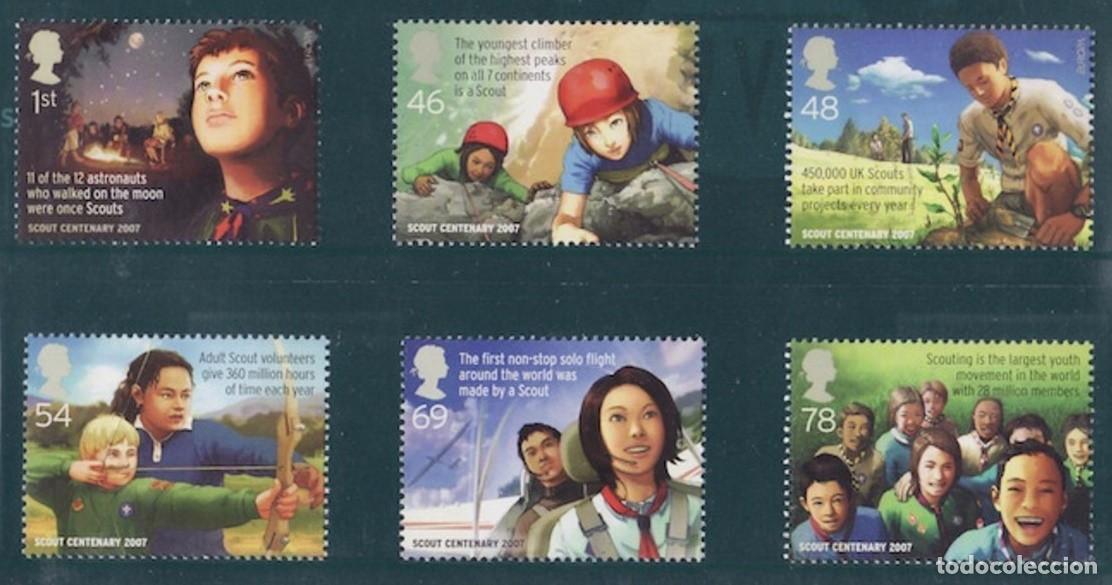 Selos: GRAN BRETA&Ntilde;A 2007 - GREAT BRITAIN - TEMA EUROPA - BOY SCOUTS - 6 SELLOS