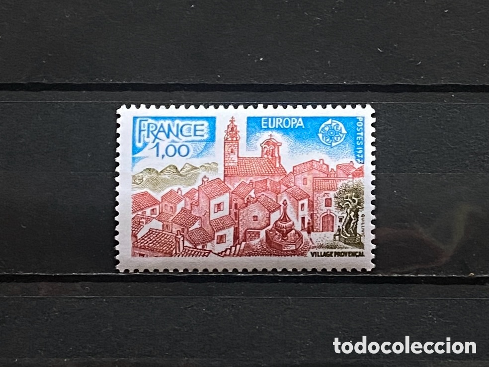 Sellos: Sellos, nuevo, de Francia 1977. Yvert 1928 Edificios - Foto 1