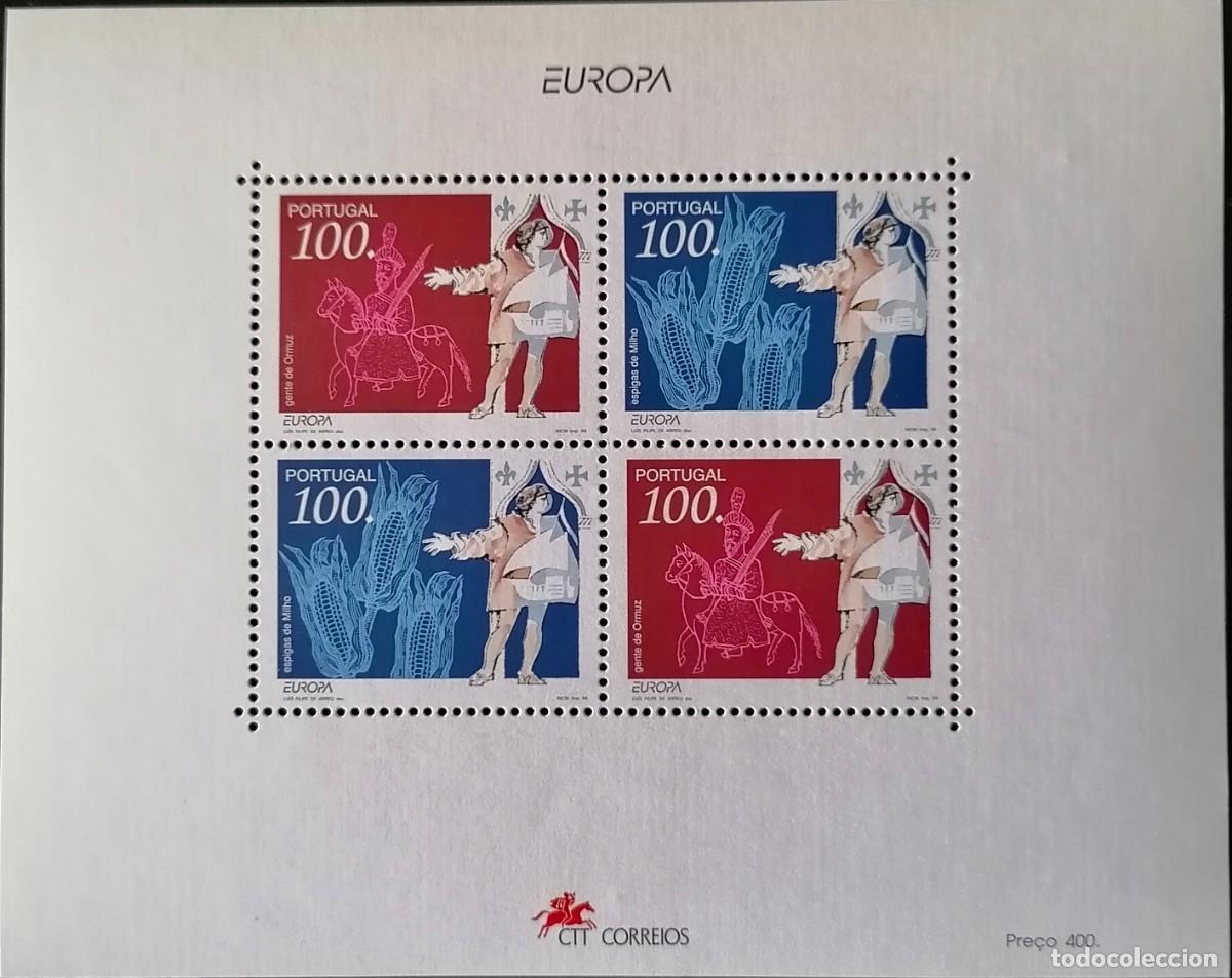 Sellos: PORTUGAL 1994 - HB CEPT / DESCUBRIMIENTOS .
