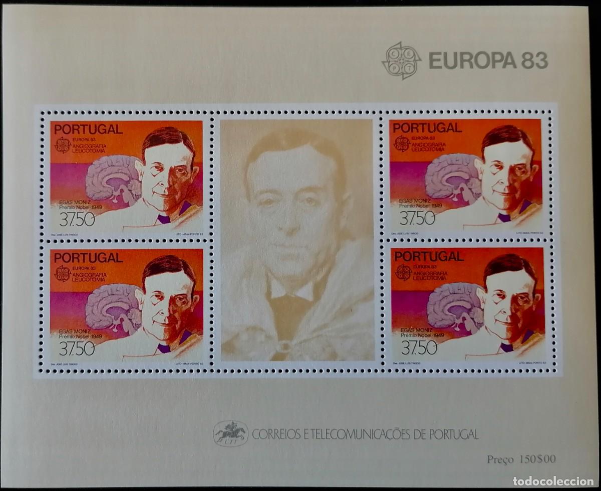 Sellos: PORTUGAL 1983 - HB CEPT / EGAS MONIZ .