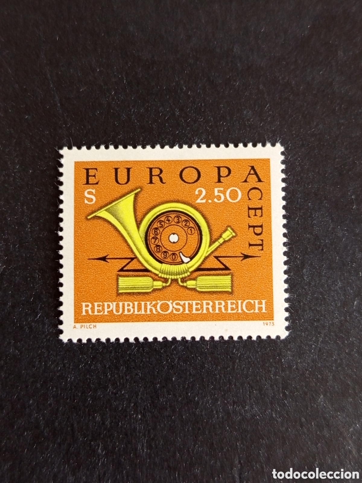 Sellos: AUSTRIA, 1973. Europa . Corneta. Yvert 1244. Ver fotos. Pedido m&iacute;nimo 3 &euro;. Serie completa en nuevo
