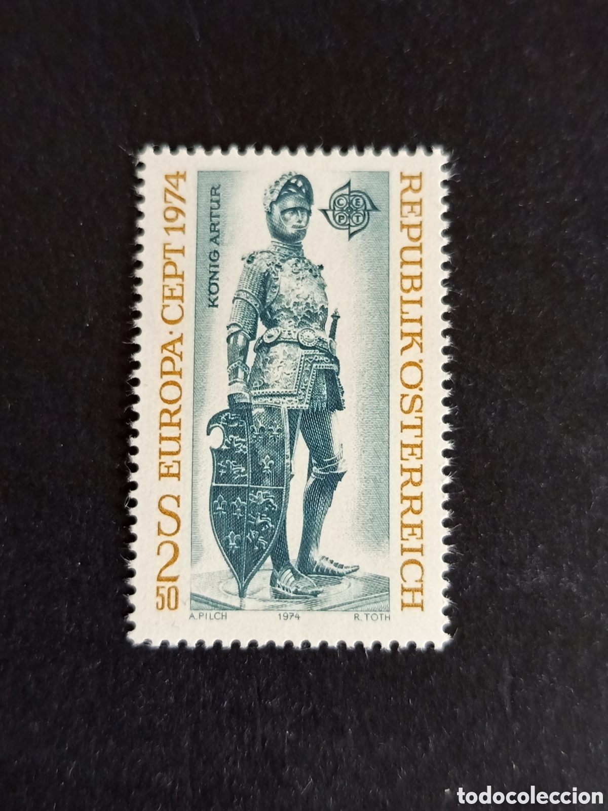 Sellos: AUSTRIA, 1974. Europa. Estatua. Yvert 1279. Pedido m&iacute;nimo 3 &euro;. Ver fotos. Serie completa en nuevo