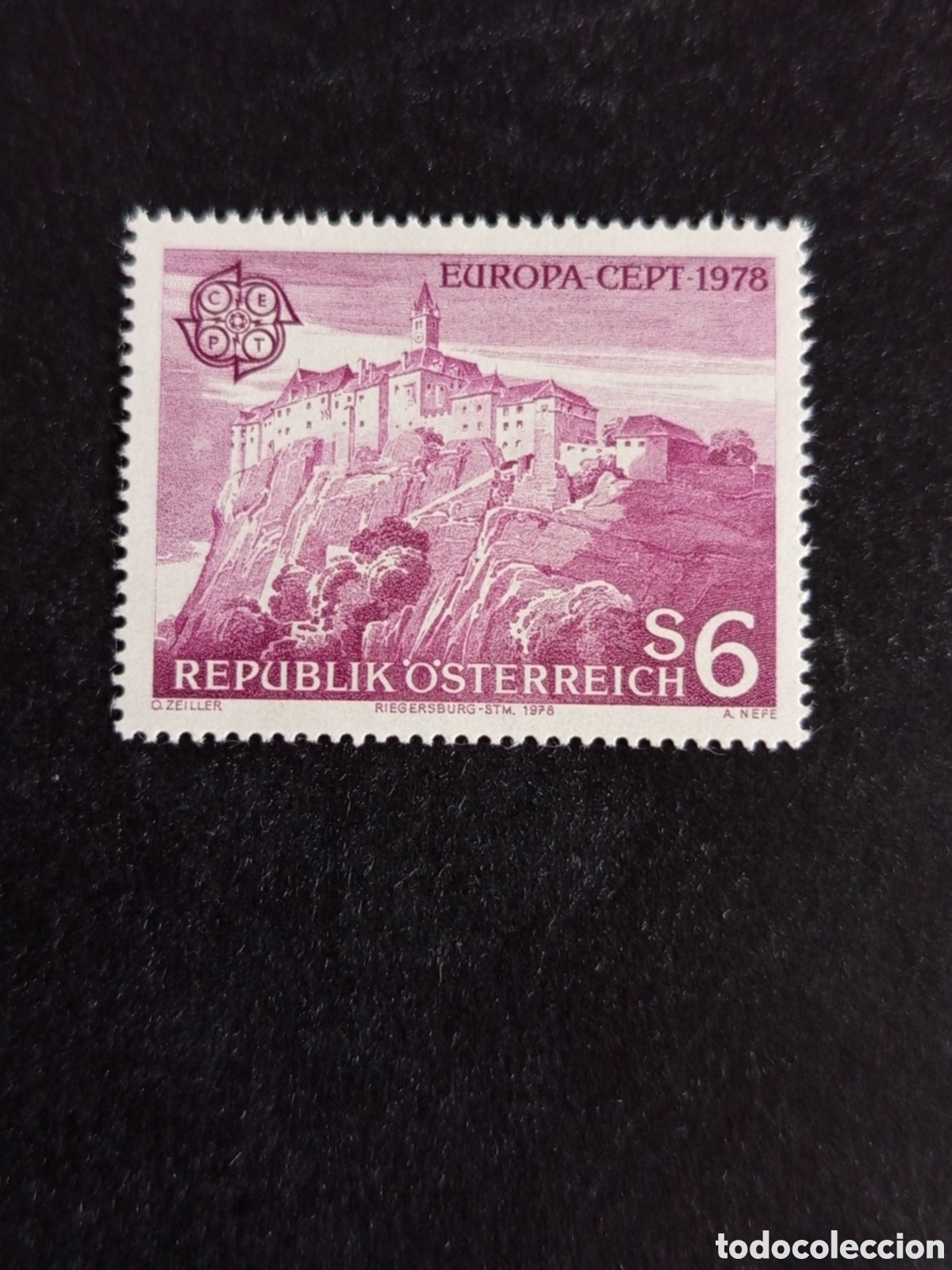 Sellos: AUSTRIA, 1978. Europa. Castillo de Riegersburg(Styria). Yvert 1402. Pedido m&iacute;nimo 3 &euro;. Ver fotos.