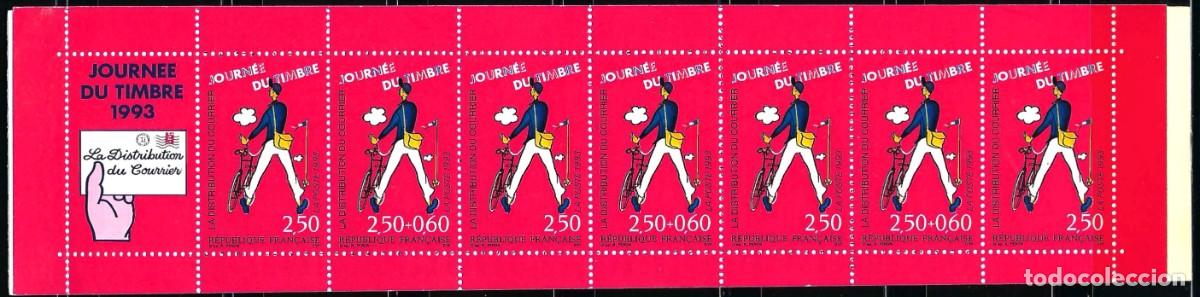 Sellos: Francia 1993 Carnet nuevo Dia del Correo**