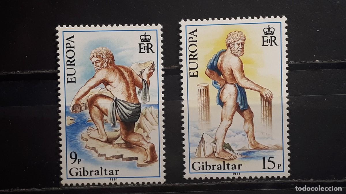 Sellos: EUROPA**. Gibraltar. A&ntilde;o 1981.