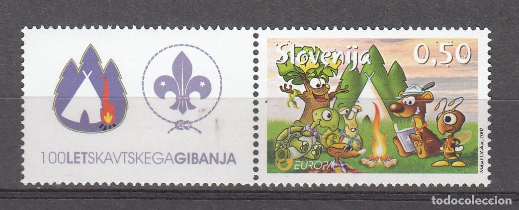 Briefmarken: ESLOVENIA 2007 - SLOVENIJA - TEMA EUROPA - BOY SCOUTS - 1 SELLO