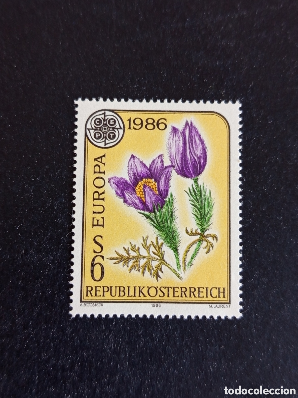 Sellos: AUSTRIA, 1986. Europa . Protecci&oacute;n Naturaleza. Flora. Yvert 1676. Pedido m&iacute;nimo 3 &euro;. Ver fotos.