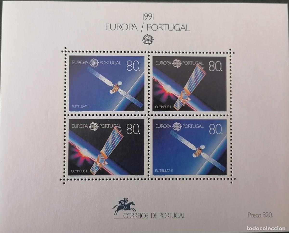 Sellos: PORTUGAL 1991 - HB ESPACIO / CEPT .