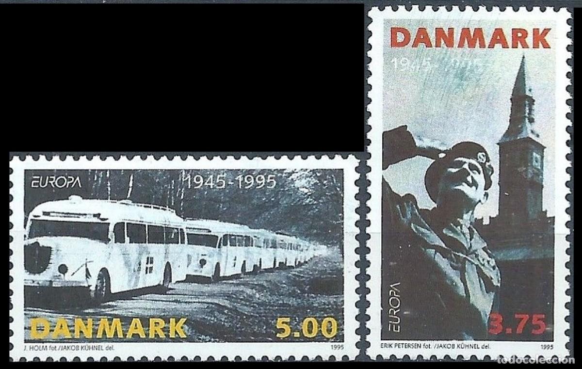 Sellos: DINAMARCA 1995 - TEMA EUROPA - PAZ Y LIBERTAD - 2 SELLOS