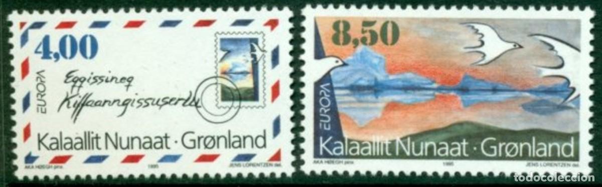 Sellos: GROENLANDIA 1995 - TEMA EUROPA - PAZ Y LIBERTAD - 2 SELLOS