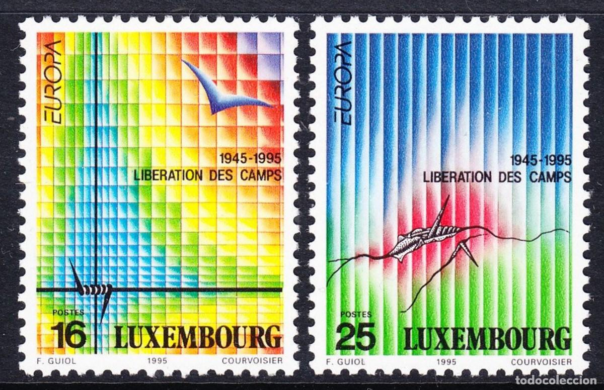 Sellos: LUXEMBURGO 1995 - TEMA EUROPA - PAZ Y LIBERTAD - 2 SELLOS