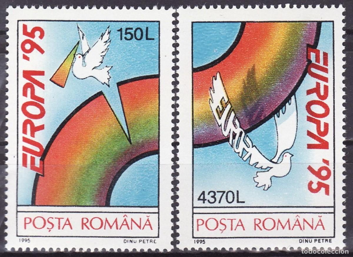 Sellos: RUMANIA 1995 - TEMA EUROPA - PAZ Y LIBERTAD - 2 SELLOS