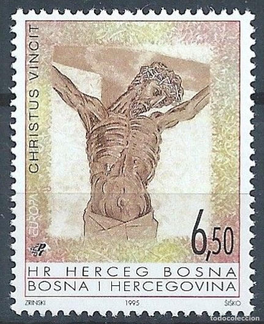 Sellos: BOSNIA CROATA 1995 - TEMA EUROPA - PAZ Y LIBERTAD - 1 SELLO