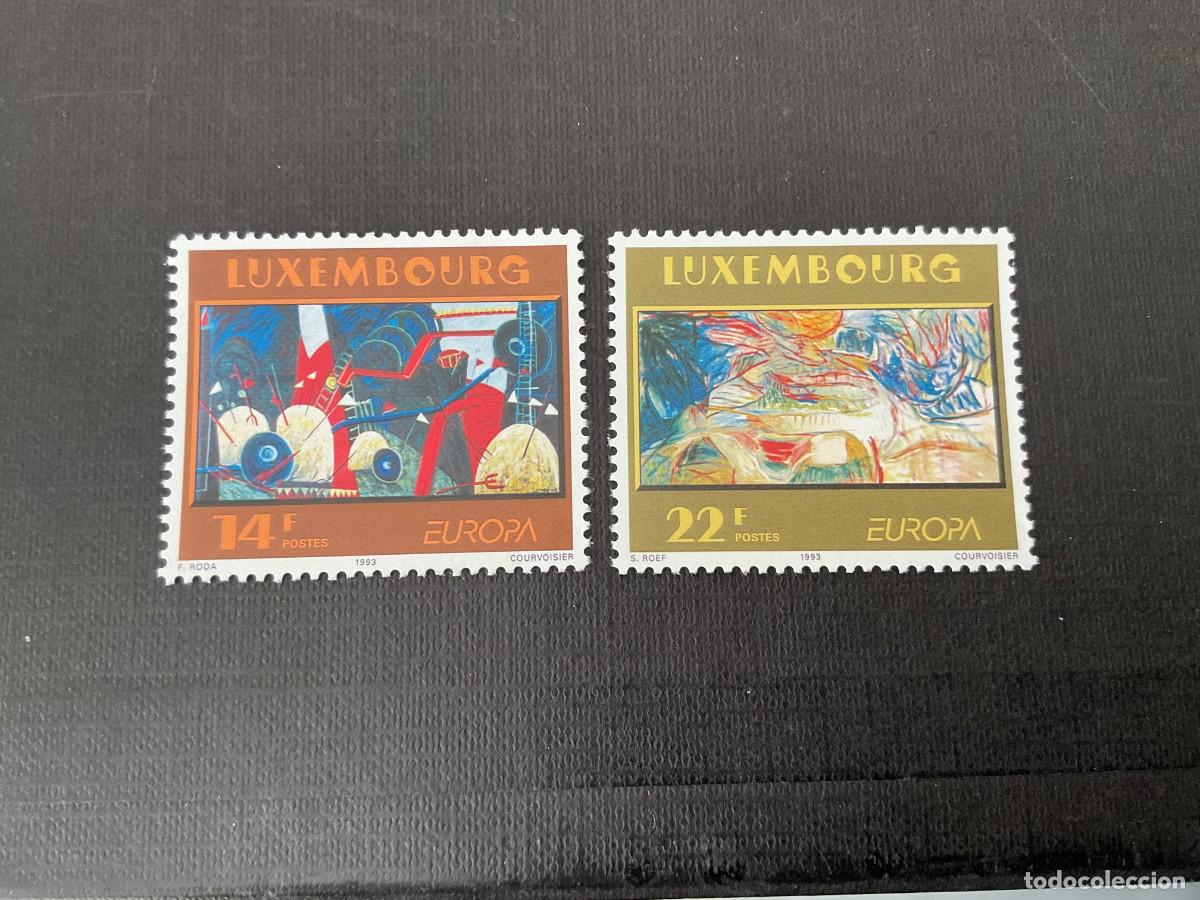 Sellos: LUXEMBURGO N&ordm; YVERT 1268/9*** A&Ntilde;O 1993 EUROPA. ARTE CONTEMPORANEO