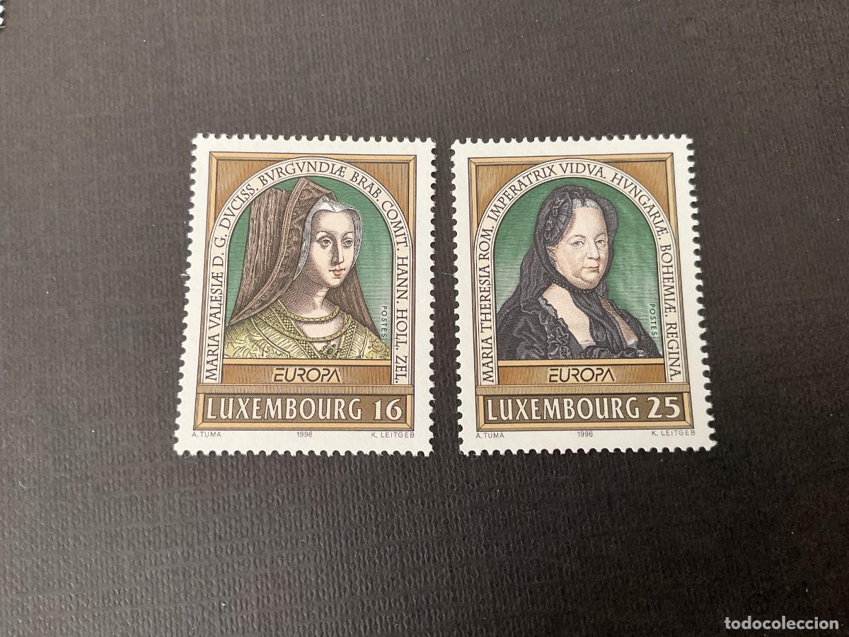 Sellos: LUXEMBURGO N&ordm; YVERT 1340/1*** A&Ntilde;O 1996. EUROPA. MUJERES CELEBRES
