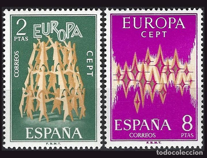 Sellos: 2v Espa&ntilde;a, 1972 | Europa CEPT | Ed: 2090/1, Yv: 1744/5, Mi: 1985/6, SG: 2148/9, Sc: 1717/8 MNH **