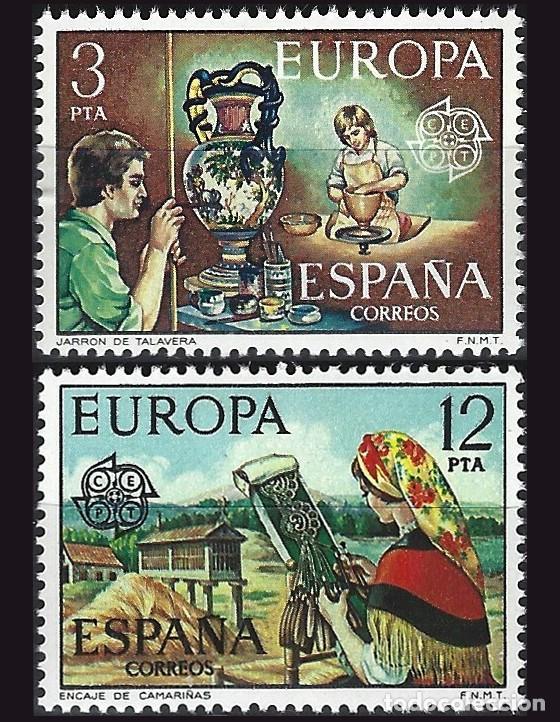 Sellos: 2v Espa&ntilde;a, 1976 | Europa CEPT | Ed: 2316/7, Yv: 1961/2, Mi: 2209/10, SG: 2361/2 MNH **