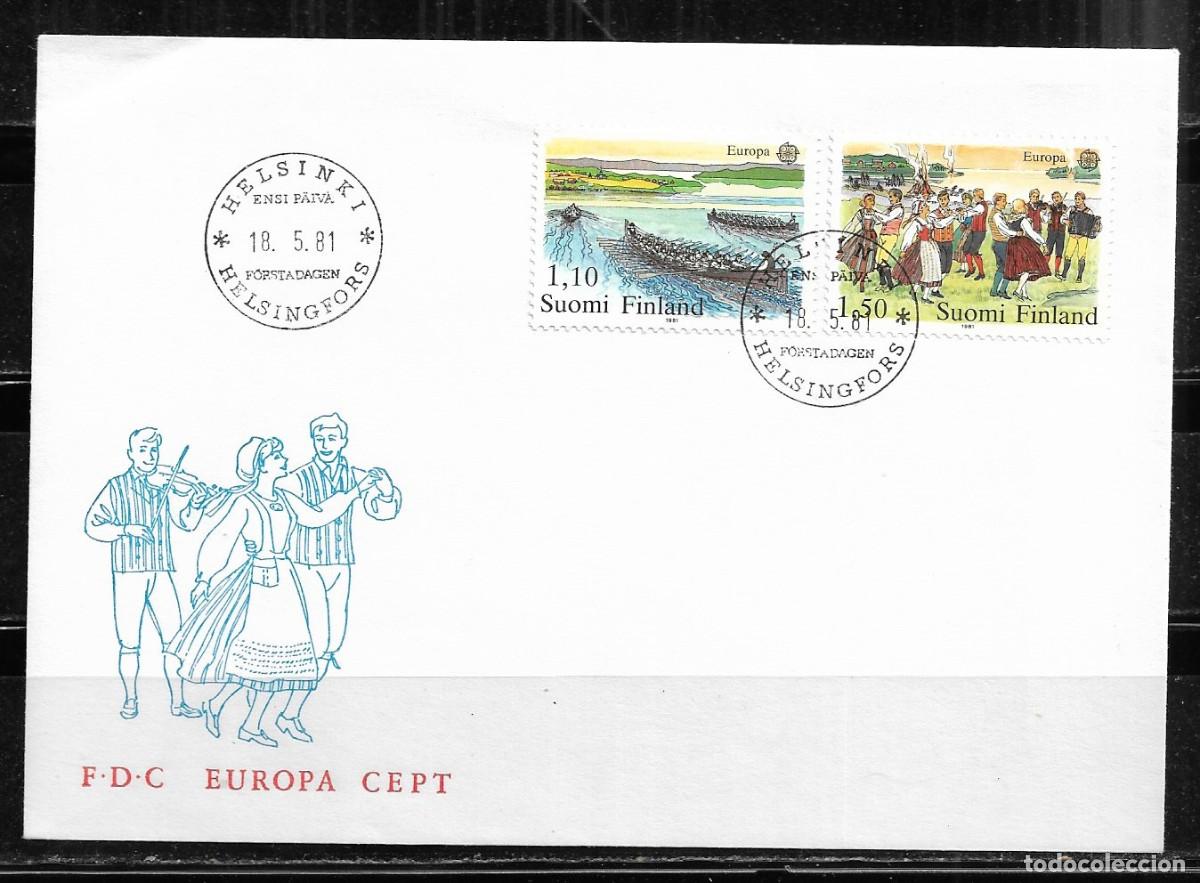 Sellos: FINLANDIA 1981, SOBRE PRIMER D&Iacute;A EUROPA CEPT - FDC.