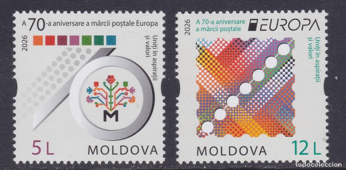 Sellos: Moldavia 2026 - Europa CEPT serie nueva sin fijasellos
