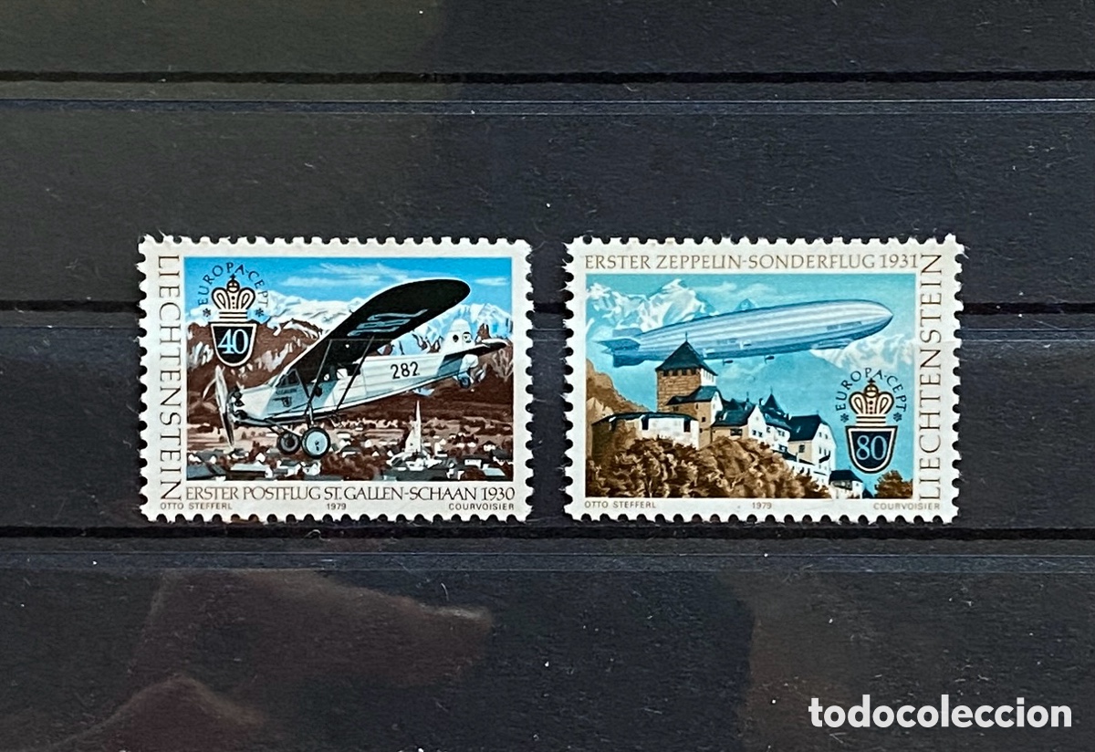 Sellos: Sellos, nuevo, Tema Europa, de Liechtenstein 1979 Aviones