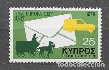 Sellos: Sello de Chipre Griego 1979 - Europa. Correos y telecomunicaciones - 511** - 3000