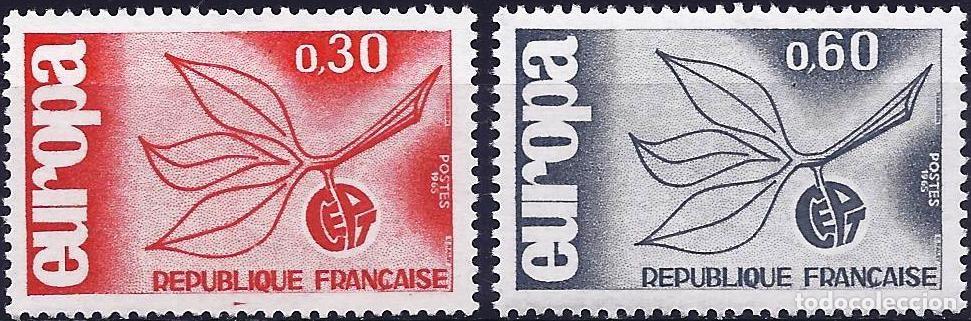 Sellos: Francia 1965 - Mi 1521 & 1522 - YT 1455 & 1456 - Europa CEPT - MH*