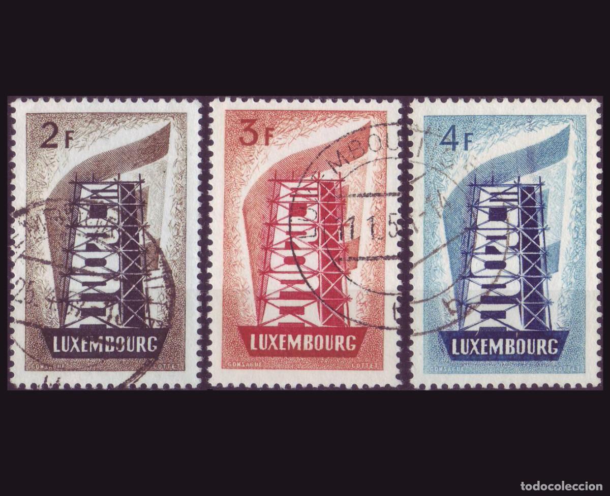Sellos: 3v Luxemburgo 1956 | Europa-CEPT | Yv: 514/6 - Mi: 555/7 (U / &ordm;)