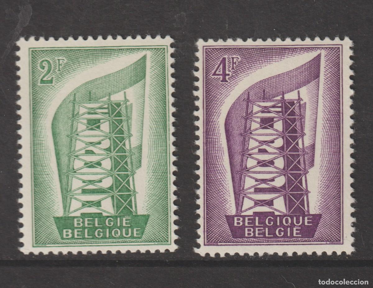 Sellos: Belgium Belgique 1956 - Europa CEPT Edifil 994/995 mnh**