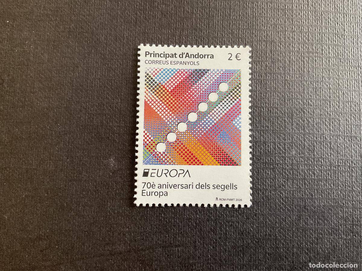 Sellos: ANDORRA ESPA&Ntilde;OLA A&Ntilde;O 2026. EUROPA