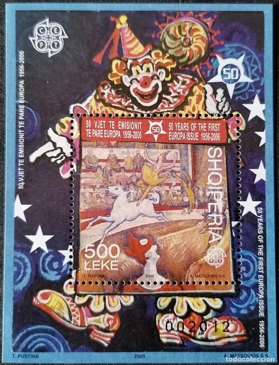 Sellos: ALBANIA 2005 - HB CIRCO CEPT / EUROPA .