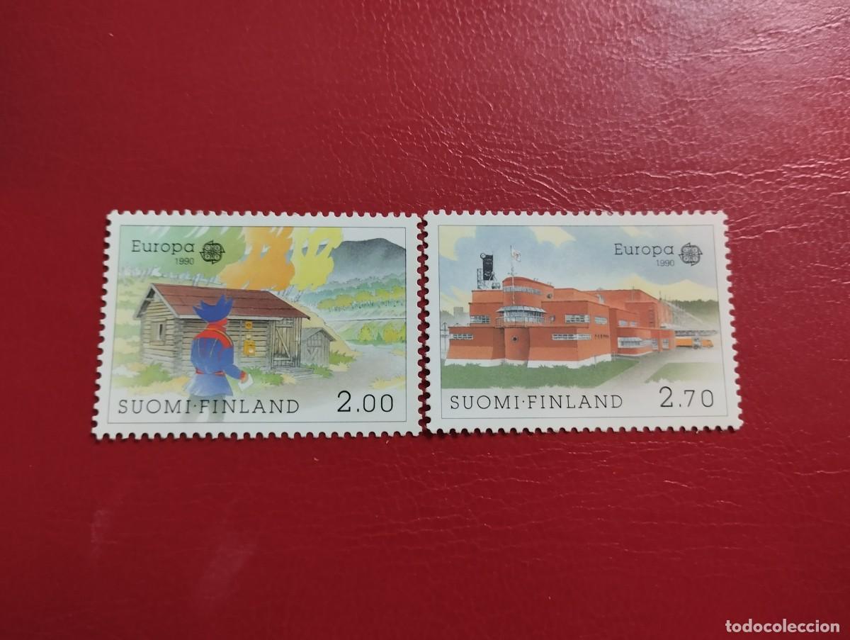 Sellos: EUROPA-CEPT, A&Ntilde;O 1990, FINLANDIA**MNH, SERIE COMPLETA. TEMA ESTABLECIMIENTOS POSTALES.