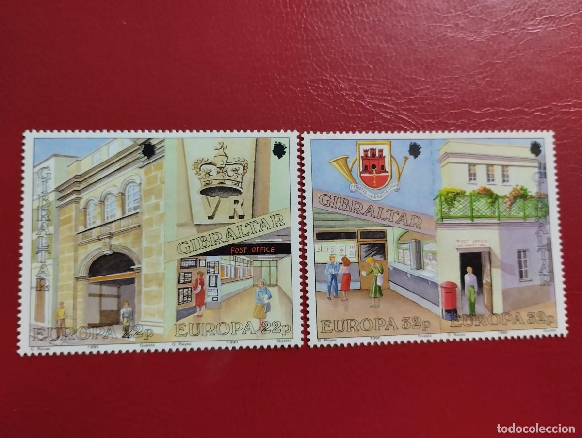 Sellos: EUROPA-CEPT, A&Ntilde;O 1990, GIBRALTAR**MNH. ESTABLECIMIENTOS POSTALES.