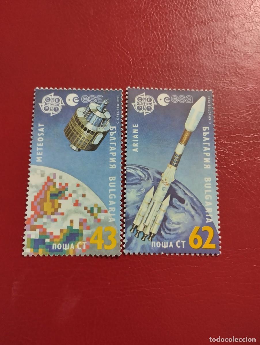 Sellos: SELLOS EUROPA-CEPT, A&Ntilde;O 1991, BULGARIA**MNH, SERIE COMPLETA. EUROPA ESPACIAL.