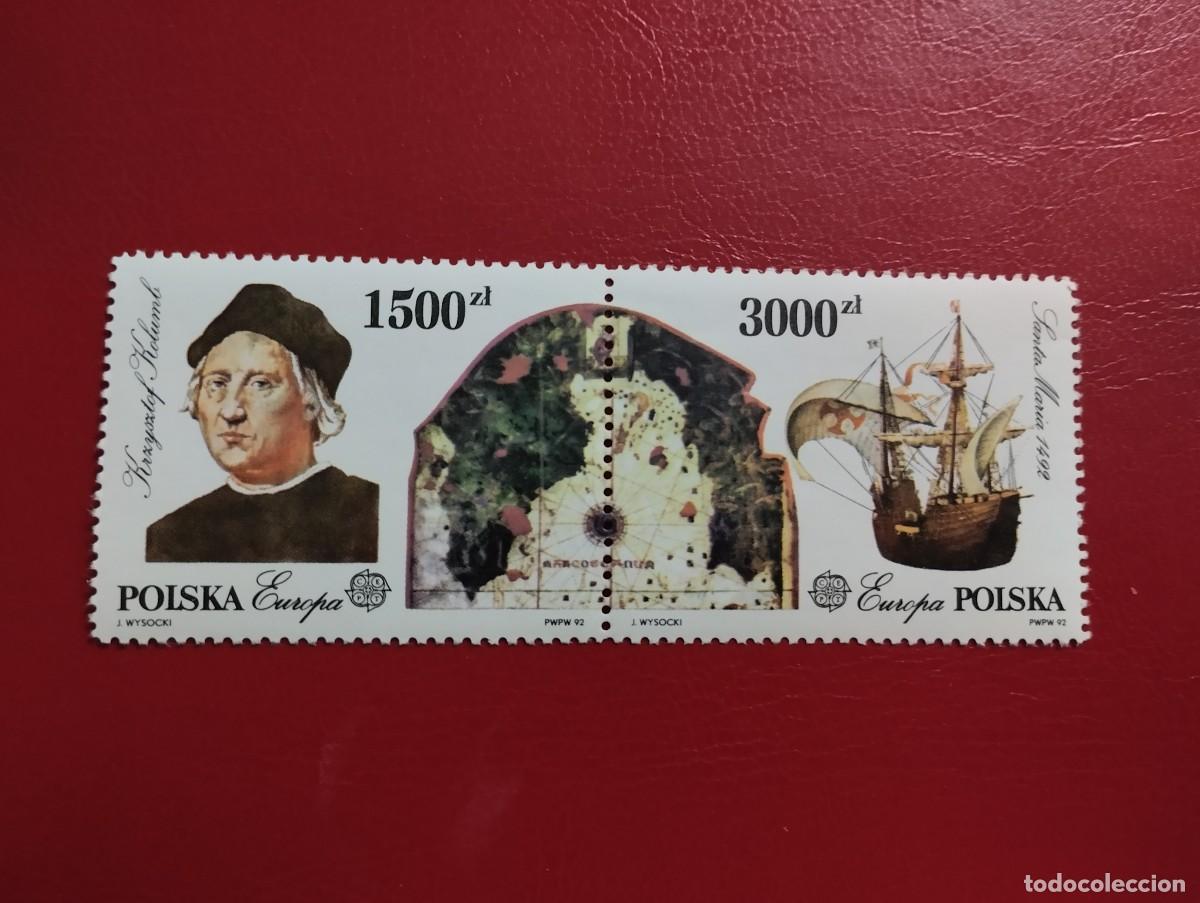 Sellos: SELLOS CEPT-EUROPA, A&Ntilde;O 1992**MNH, SERIE COMPLETA, POLONIA. DESCUBRIMIENTO DE AM&Eacute;RICA.