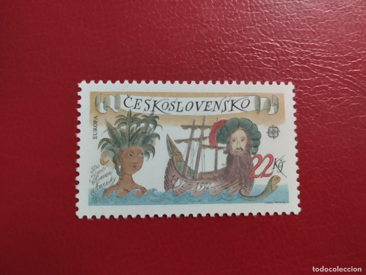 Sellos: SELLOS CEPT-EUROPA, A&Ntilde;O 1992**MNH, SERIE COMPLETA, CHECOSLOVAQUIA. DESCUBRIMIENTO DE AM&Eacute;RICA.