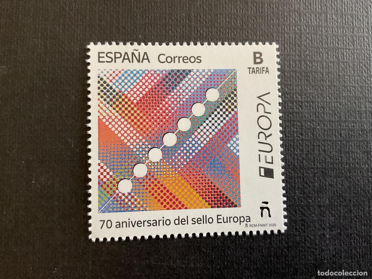 Sellos: ESPA&Ntilde;A A&Ntilde;O 2026. EUROPA. 70 ANIVERSARIO SELLO EUROPA